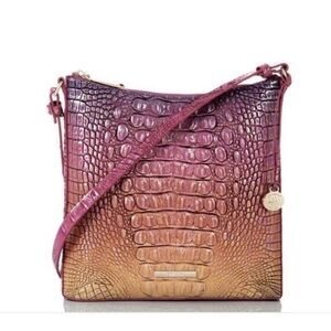 Brahmin Katie horizon ombré croc embossed bag